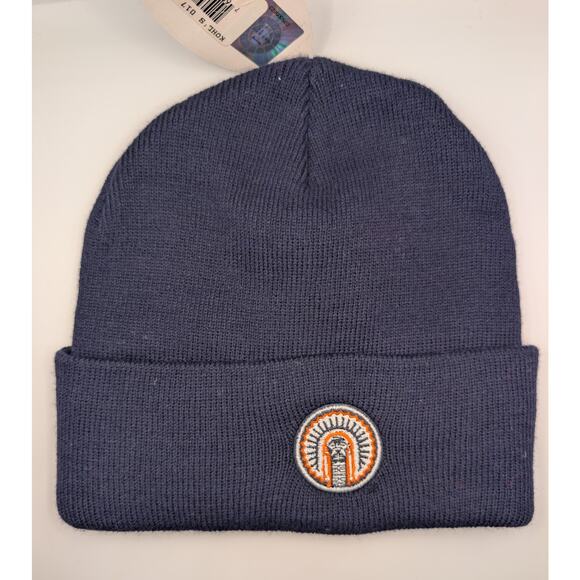 University of Illinois Fighting Illini Navy Knit Beanie | New with Tags - Picture 2 of 2